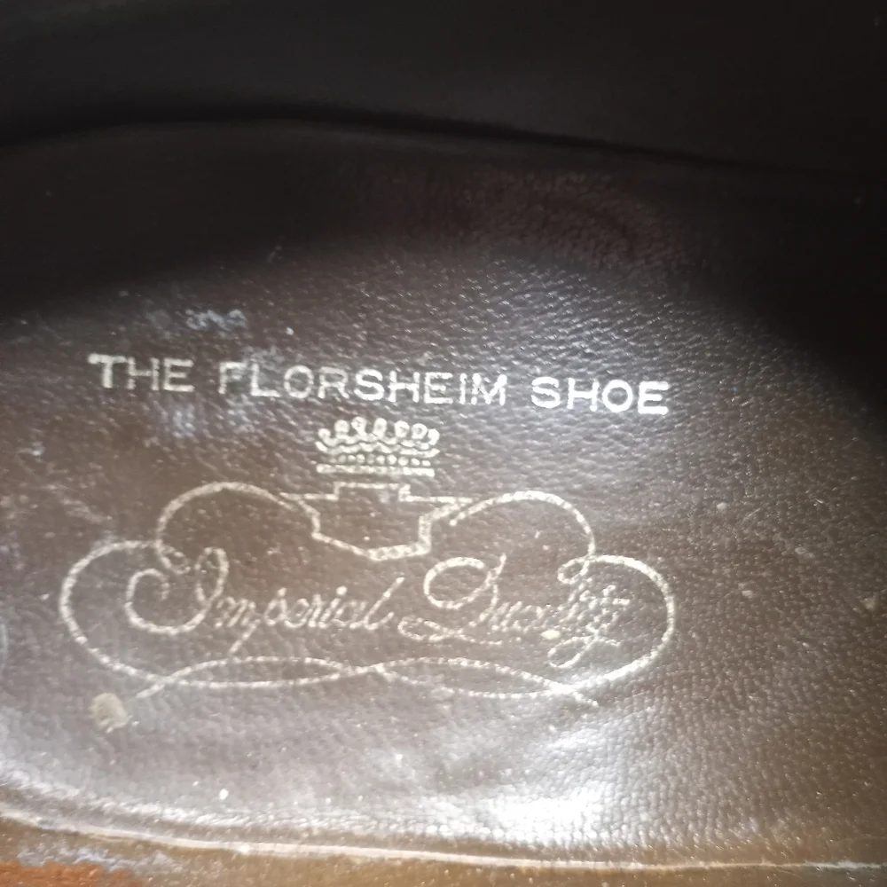 Vintage Florsheim Imperial Wingtip Leather Oxfords Sz 10.5
